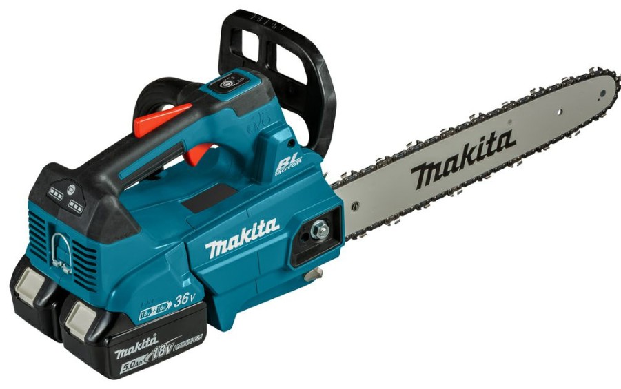 Tron Onneuse * | Makita Tronconneuse Sans Fil Duc356Pt2 Tophandle Chainsaw 35 Cm 2 X 18 Volt 5.0Ah Li-Ion