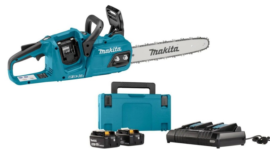 Tron Onneuse * | Makita Tronconneuse Sans Fil Duc355Pt4J Lxt 2 18 V Accu Tronconneuse 35 Cm Livree Avec Kit De Demarrage 197626-8