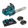 Tron Onneuse * | Makita Tronconneuse Sans Fil Duc306Pt2 Tophandle Chainsaw 30 Cm 2 X 18 Volt 5.0Ah Li-Ion